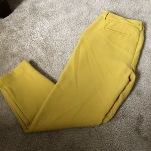 Mustard yellow work pants